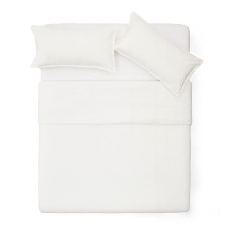 Krémszínű kétszemélyes hosszabbított pamut-perkál ágyneműhuzat 240x220 cm Sifinia – Kave Home