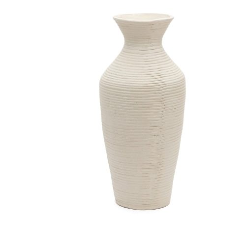 Krémszínű kézzel készített magas váza (magasság 72 cm) Pria – Kave Home