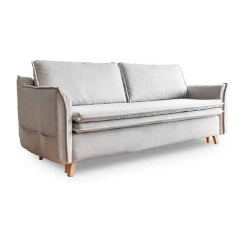Krémszínű kinyitható kanapé 225 cm Charming Charlie – Miuform