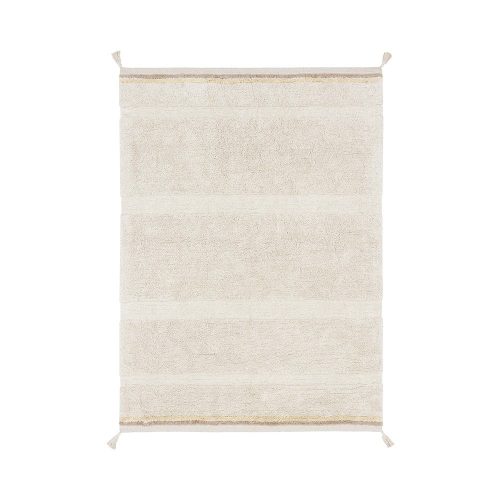 Krémszínű mosható kézi szövésű pamut szőnyeg 200x300 cm Bloom Natural – Lorena Canals