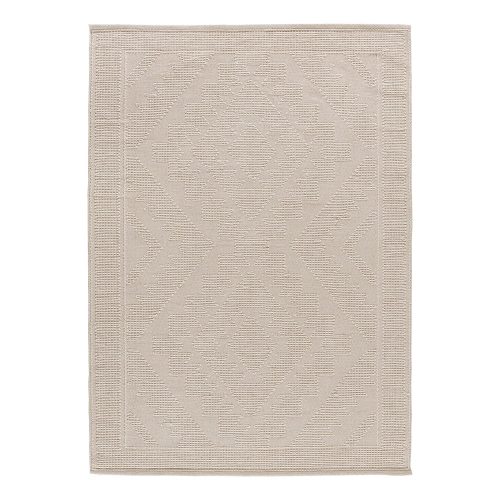 Krémszínű mosható kézi szövésű újrahasznosított pamut szőnyeg 120x170 cm Pamuk – Universal