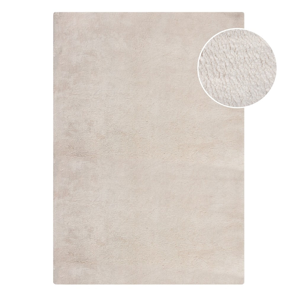 Krémszínű szintetikus szőrme szőnyeg 120x170 cm Faroe Wool Look Fur – Flair Rugs