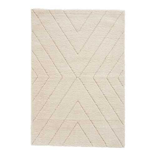 Krémszínű szőnyeg 120x170 cm Ideal Shaggy – Think Rugs