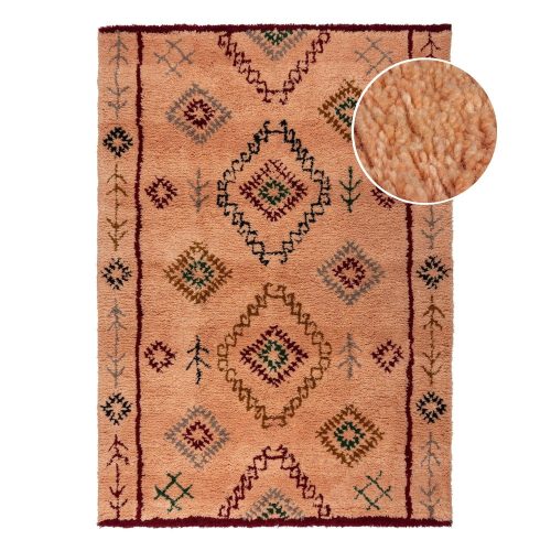 Lazacszínű kézi szövésű gyapjú szőnyeg 200x290 cm Moroccan Sahara – Flair Rugs