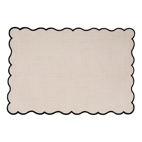 Lenkeverék tányéralátét 30x43 cm Noura – Tiseco Home Studio