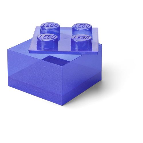 Lila műanyag gyerek tárolódoboz 25x25x18 cm – LEGO®