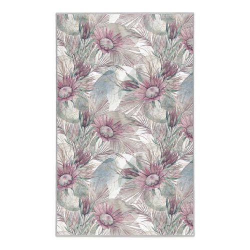 Lila-szürke mosható szőnyeg 160x230 cm Dusty Flowers – Mila Home