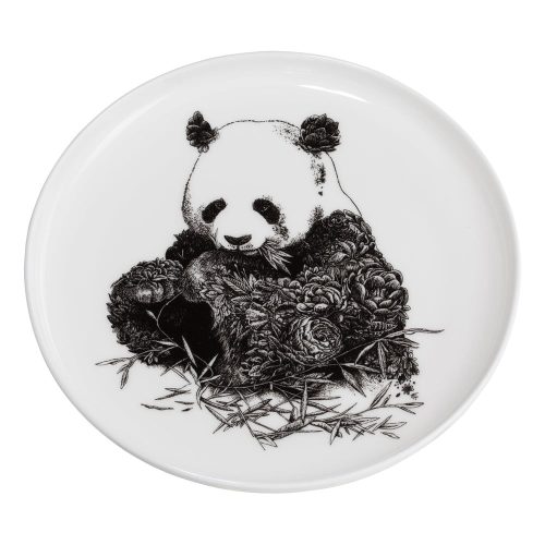 Marini Ferlazzo Panda fehér porcelán tányér