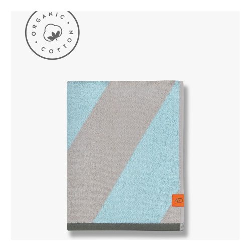 Mentazöld frottír bio pamut törölköző 50x90 cm Diagonal – Mette Ditmer Denmark