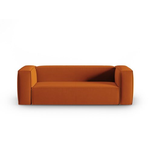 Narancssárga bársony kanapé 200 cm Mackay – Cosmopolitan Design
