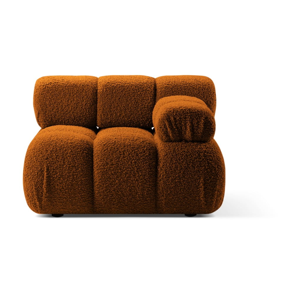 Narancssárga buklé kanapé modul (jobb oldali) Bellis – Micadoni Home