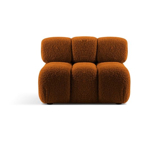 Narancssárga buklé kanapé modul (középső rész) Bellis – Micadoni Home