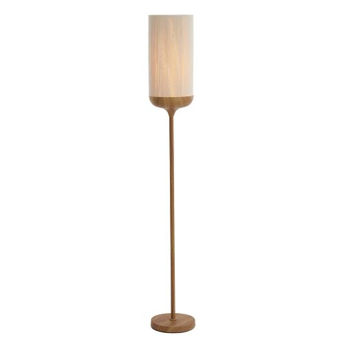Natúr színű állólámpa textil búrával (magasság 159 cm) Dania – Light & Living