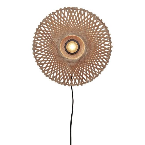 Natúr színű fali lámpa ø 30 cm Kalimantan – Good&Mojo