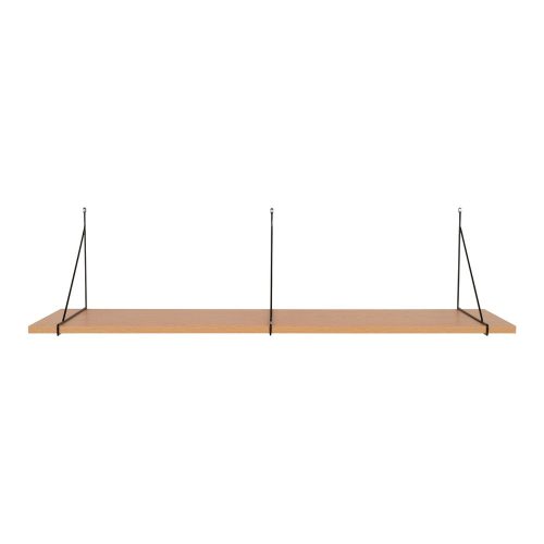 Natúr színű fali polc kőrisfa dekorral 120 cm Chiba – House Nordic