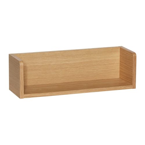 Natúr színű fali polc tölgyfa dekorral 40 cm Savor – Hübsch