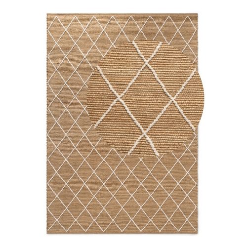 Natúr színű kézi szövésű juta szőnyeg 80x150 cm Kunu – Hanse Home