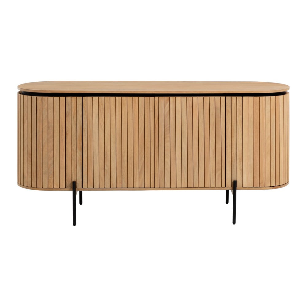 Natúr színű mangófa alacsony komód 170x80 cm Licia – Kave Home
