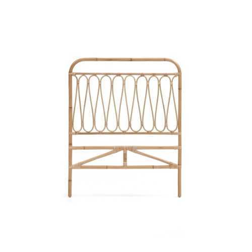 Natúr színű rattan ágytámla 90x110 cm Caterina – Kave Home
