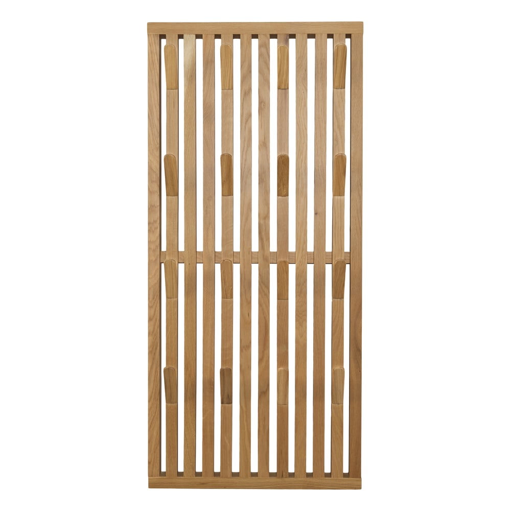Natúr színű tölgyfa fogas panel 46x100x8 cm Parco – Spinder Design