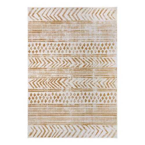 Okkersárga-fehér kültéri szőnyeg 120x170 cm Biri – NORTHRUGS