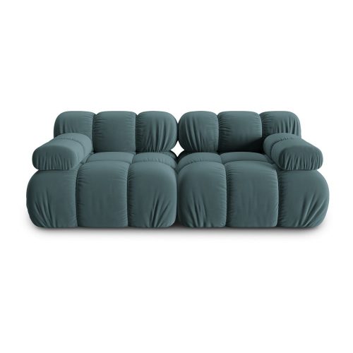 Petróleumkék bársony kanapé 188 cm Bellis – Micadoni Home