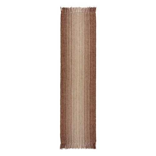 Piros kétoldalas kézi szövésű jutakeverék futószőnyeg 60x230 cm Jute Ombre Red – Flair Rugs