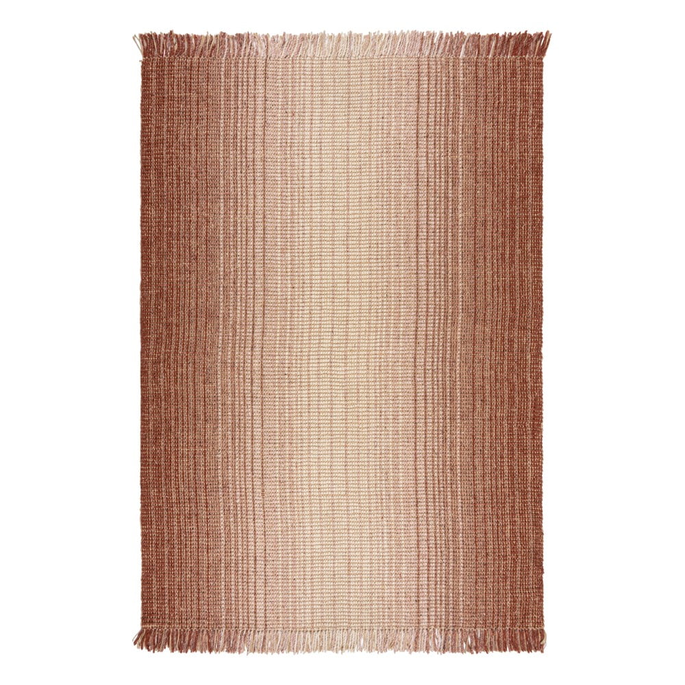 Piros kétoldalas kézi szövésű jutakeverék szőnyeg 160x230 cm Jute Ombre Red – Flair Rugs