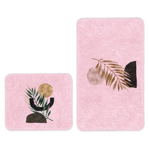 Rózsaszín fürdőszobai kilépő szett 2 db-os 60x100 cm – Mila Home