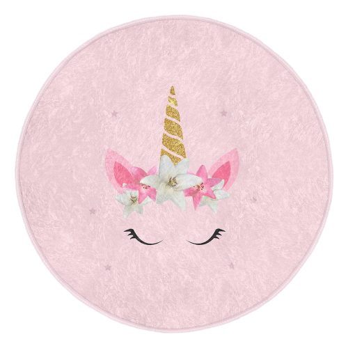 Rózsaszín gyerek szőnyeg ø 80 cm Comfort – Mila Home