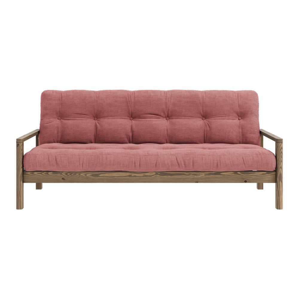 Rózsaszín kinyitható kanapé 205 cm Knob – Karup Design