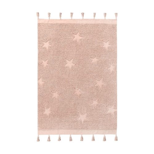 Rózsaszín mosható kézi szövésű pamut gyerek szőnyeg 120x175 cm Hippy Stars Vinatge Nude – Lorena Canals