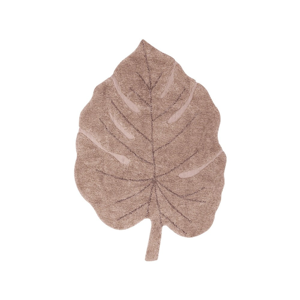 Rózsaszín mosható kézi szövésű pamut gyerek szőnyeg 120x180 cm Monstera Vintage Nude – Lorena Canals