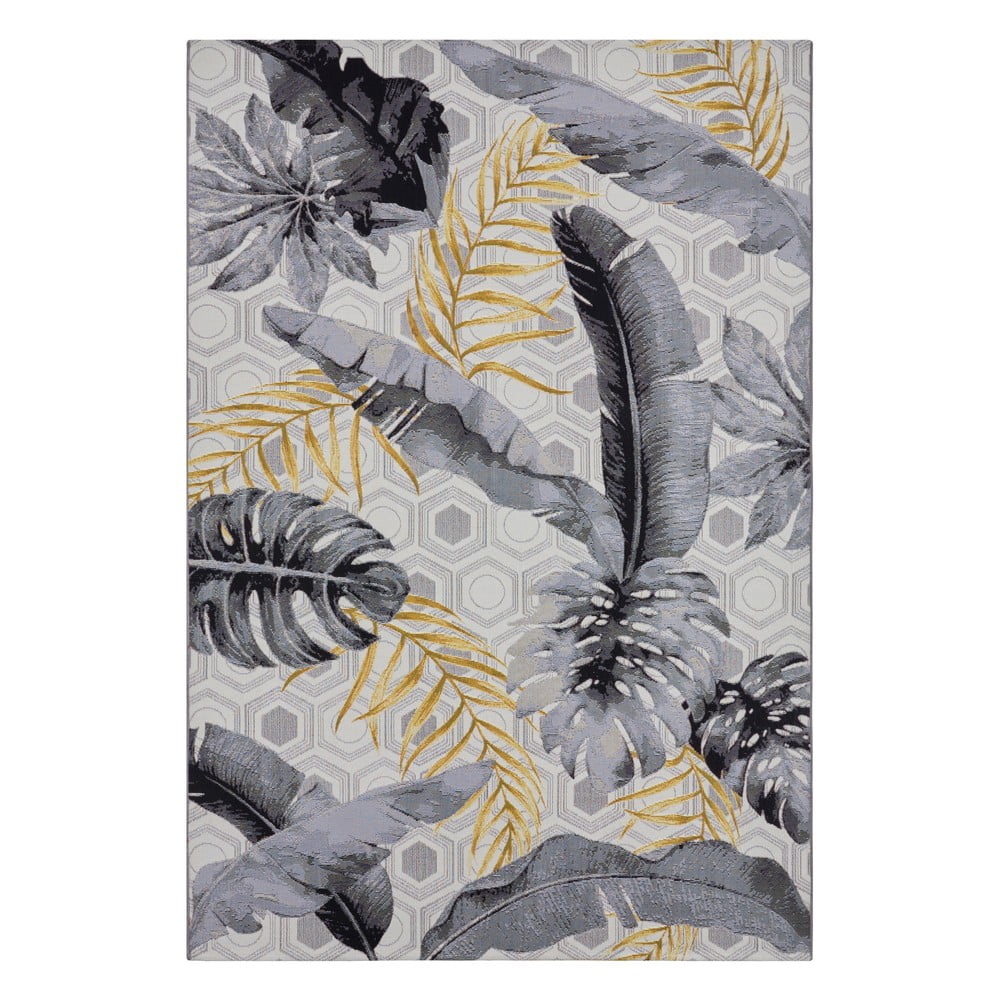 Sárga-szürke kültéri szőnyeg 80x165 cm Flair – Hanse Home