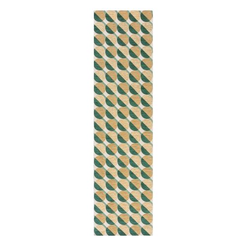 Sárga-zöld futószőnyeg 60x230 cm Carlos Circle Geo – Flair Rugs