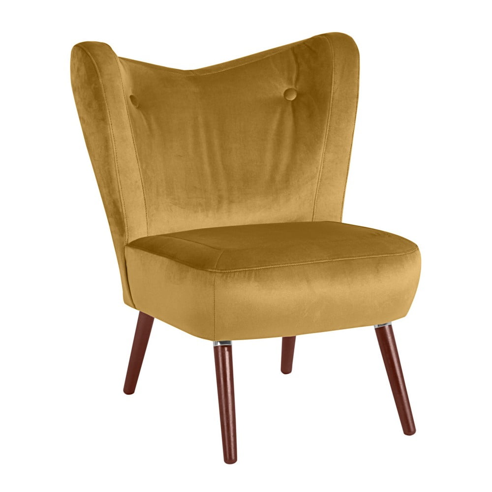 Sari Velvet sárga fotel - Max Winzer