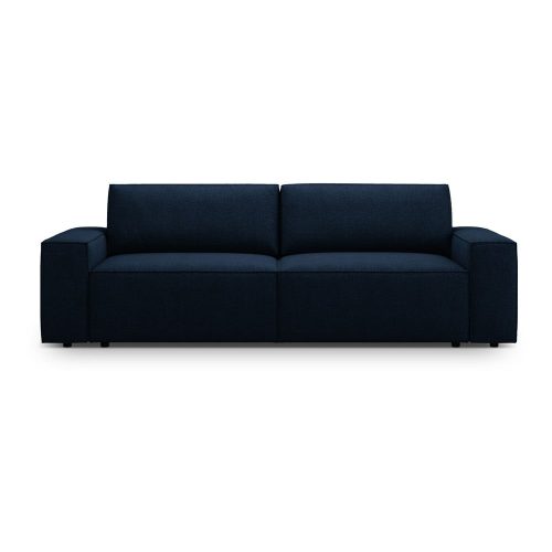 Sötétkék buklé kinyitható kanapé 247 cm Jodie – Micadoni Home