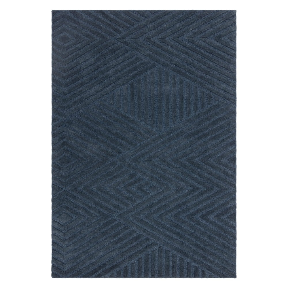 Sötétkék gyapjú szőnyeg 200x290 cm Hague – Asiatic Carpets