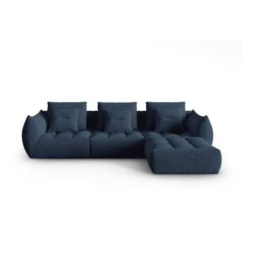Sötétkék sarokkanapé (variálható) Bloom – Micadoni Home