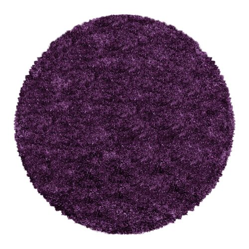 Sötétlila kerek szőnyeg ø 200 cm Fluffy – Ayyildiz Carpets