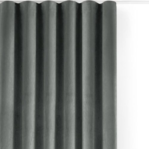 Szürke bársony dimout (részleges sötétítő) függöny 265x225 cm Velto – Filumi