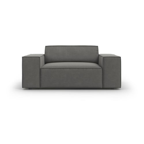 Szürke bársony fotel Jodie – Micadoni Home