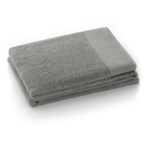 Szürke frottír pamut fürdőlepedő 70x140 cm Amari – Restilo