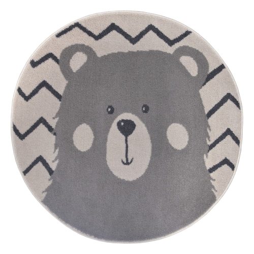 Szürke gyerek szőnyeg ø 140 cm Bear – Hanse Home