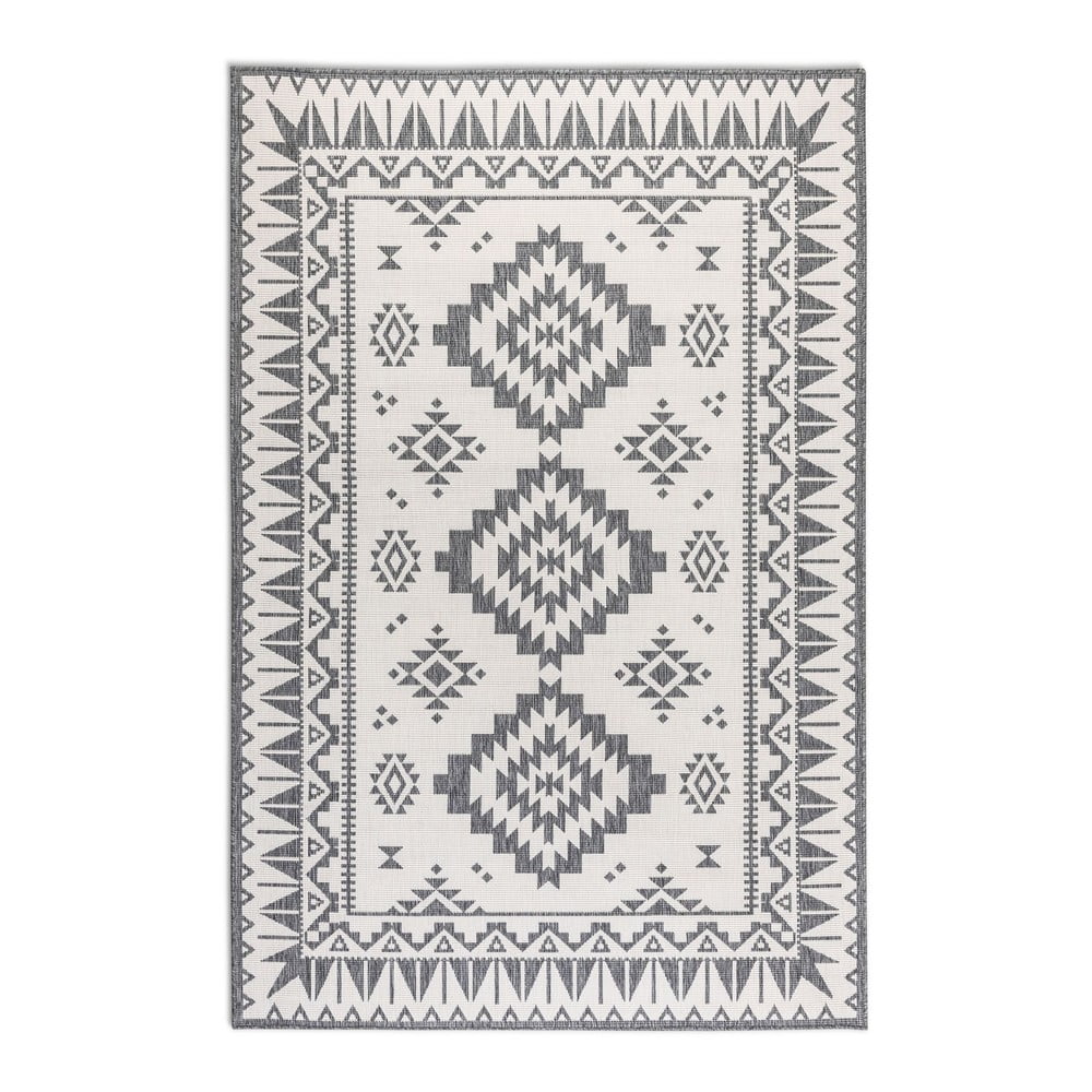 Szürke-krémszínű kültéri szőnyeg 80x150 cm Gemini – Elle Decoration
