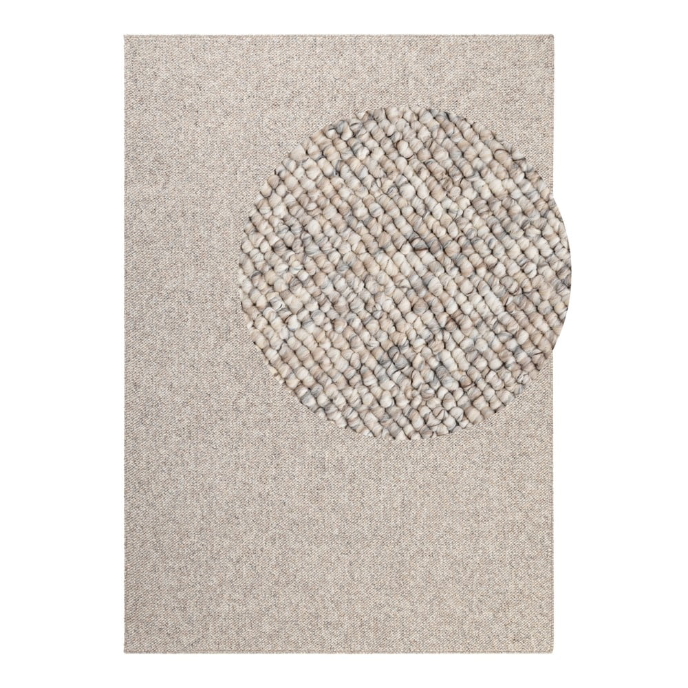 Szürke-krémszínű mosható szőnyeg 80x150 cm Rocco Dark Cream – Elle Decoration