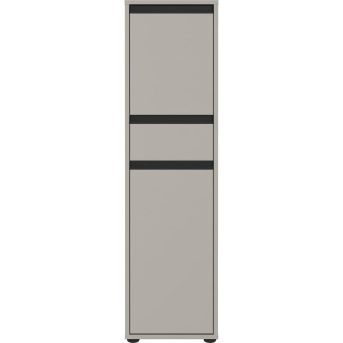 Szürke magas keskeny fürdőszoba szekrény 33x121 cm Lemont – Germania