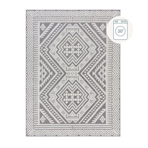 Szürke mosható zsenília szőnyeg 160x240 cm Jaipur – Flair Rugs