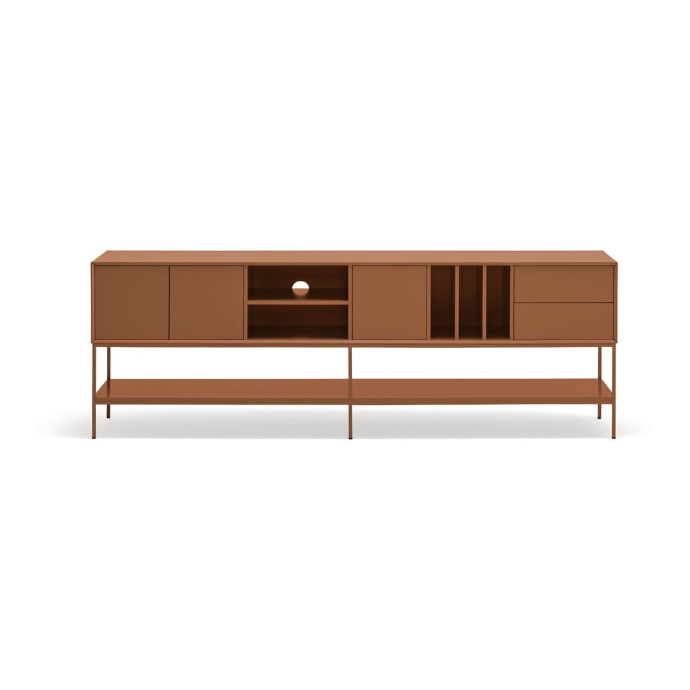 Téglavörös TV-állvány 220x74x45 cm Platt – Teulat