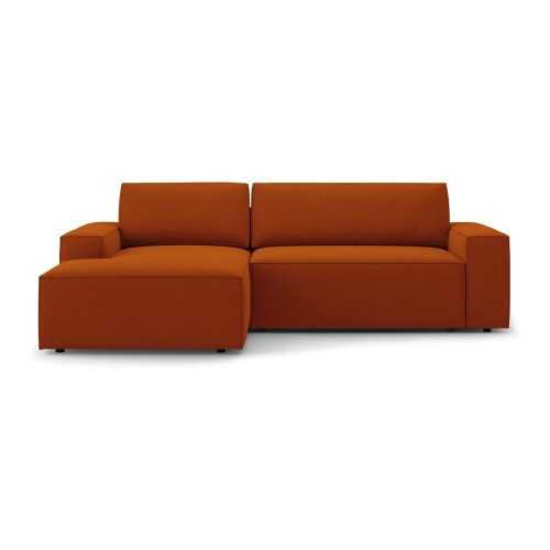 Téglavörös kinyitható sarokkanapé (bal oldali) Jodie – Micadoni Home